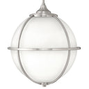 Hinkley Odeon Medium Orb Pendant in Brushed Nickel Finish Alternative Image 2