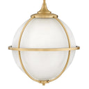 Hinkley Odeon Medium Orb Pendant in Satin Brass Finish Alternative Image 2