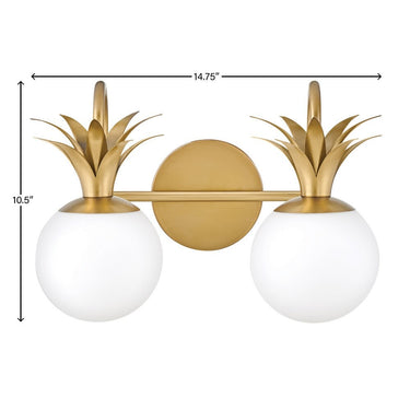 Hinkley Palma Small Two Light Vanity Wall Sconce Alternative Image 2