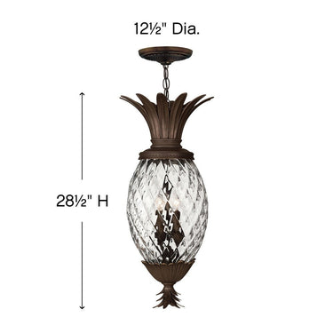Hinkley Plantation Alternative Image 12.5" Outdoor Large Hanging Lantern in Copper Bronze Finish Alternative Image 1