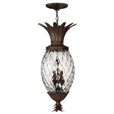 Hinkley Plantation 12.5" Outdoor Large Hanging Lantern in Copper Bronze Finish 