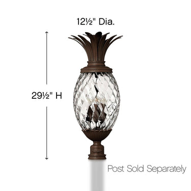 Hinkley Plantation Alternative Image 12V LED Outdoor Large Post Mount Lantern - Alternative Image 2227CB-LV Alternative Image 1