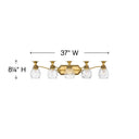 Hinkley Plantation Extra Large Five Light Vanity Wall Sconce Alternative Image 1