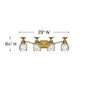 Hinkley Plantation Large Four Light Vanity Wall Sconce Alternative Image 1