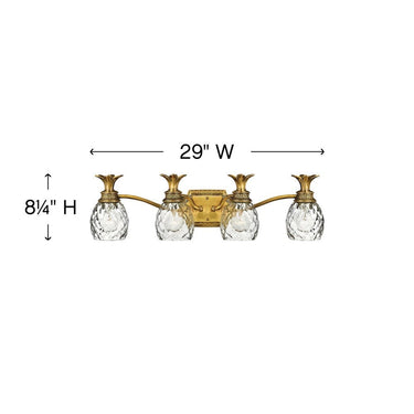Hinkley Plantation Large Four Light Vanity Wall Sconce Alternative Image 1