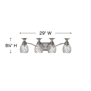 Hinkley Plantation Large Four Light Vanity Wall Sconce Alternative Image 7