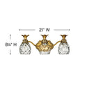 Hinkley Plantation Medium Three Light Vanity Wall Sconce in Burnished Brass Finish Alternative Image 1