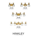 Hinkley Plantation Medium Three Light Vanity Wall Sconce in Burnished Brass Finish Alternative Image 2