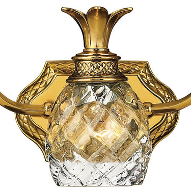 Hinkley Plantation Medium Three Light Vanity Wall Sconce in Burnished Brass Finish Alternative Image 3