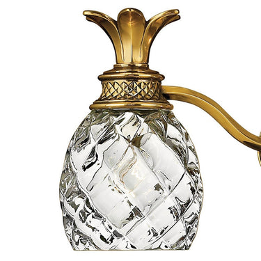 Hinkley Plantation Medium Three Light Vanity Wall Sconce in Burnished Brass Finish Alternative Image 4