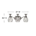 Hinkley Plantation Medium Three Light Vanity Wall Sconce in Polished Antique Nickel Finish Alternative Image 1