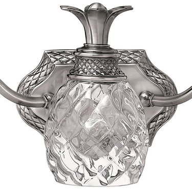 Hinkley Plantation Medium Three Light Vanity Wall Sconce in Polished Antique Nickel Finish Alternative Image 3