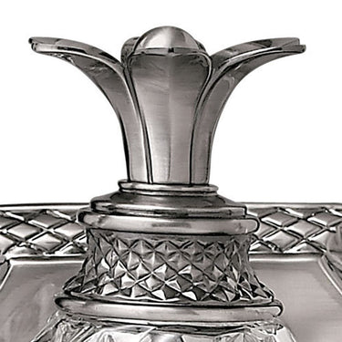 Hinkley Plantation Medium Three Light Vanity Wall Sconce in Polished Antique Nickel Finish Alternative Image 4