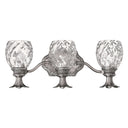 Hinkley Plantation Medium Three Light Vanity Wall Sconce in Polished Antique Nickel Finish Alternative Image 5