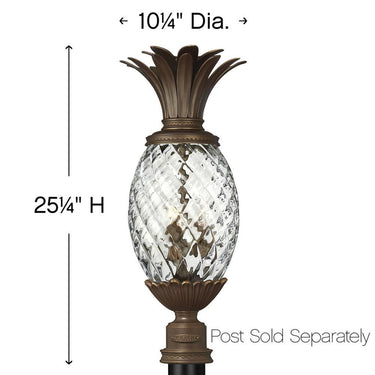Hinkley Plantation Outdoor Large Post Mount Lantern - Alternative Image 2221CB Alternative Image 1