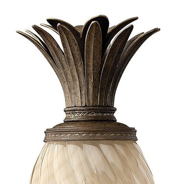 Hinkley Plantation Outdoor Large Post Mount Lantern in Pearl Bronze Finish Alternative Image 2