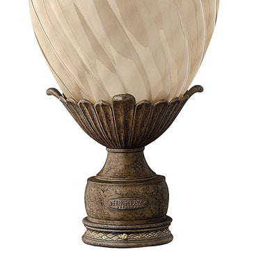 Hinkley Plantation Outdoor Large Post Mount Lantern in Pearl Bronze Finish Alternative Image 3