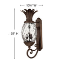 Hinkley Plantation Outdoor Large Wall Mount Lantern - Alternative Image 2224CB Alternative Image 1