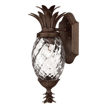 Hinkley Plantation Outdoor Medium Wall Mount Lantern in Copper Bronze Finish 