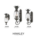 Hinkley Plantation Outdoor Medium Wall Mount Lantern in Museum Black Finish Alternative Image 2