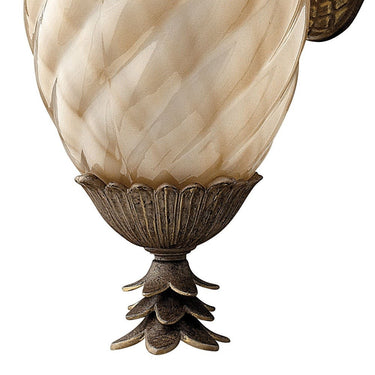 Hinkley Plantation Outdoor Medium Wall Mount Lantern in Pearl Bronze Finish Alternative Image 3