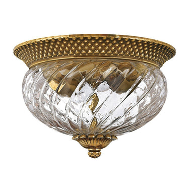 Hinkley Plantation Small Flush Mount in Burnished Brass Finish 