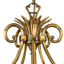 Hinkley Plantation Small Single Tier Chandelier in Burnished Brass Finish Alternative Image 4