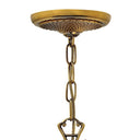 Hinkley Plantation Small Single Tier Chandelier in Burnished Brass Finish Alternative Image 5
