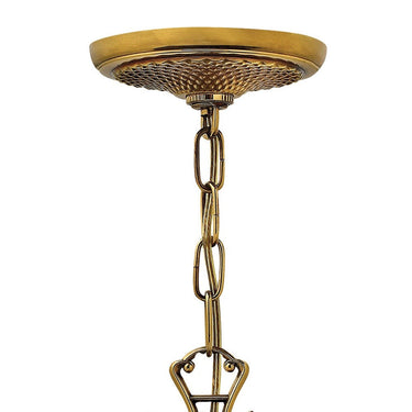 Hinkley Plantation Small Single Tier Chandelier in Burnished Brass Finish Alternative Image 5