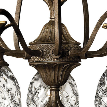 Hinkley Plantation Small Single Tier Chandelier in Pearl Bronze Finish Alternative Image 2