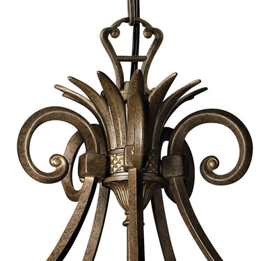 Hinkley Plantation Small Single Tier Chandelier in Pearl Bronze Finish Alternative Image 3