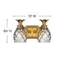 Hinkley Plantation Small Two Light Vanity Wall Sconce Alternative Image 1