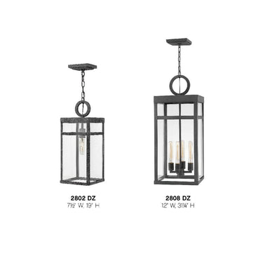 Hinkley Porter Alternative Image 7.5" Outdoor Medium Hanging Lantern Alternative Image 4