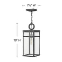 Hinkley Porter LED Alternative Image 7.5" Outdoor Medium Hanging Lantern Alternative Image 1