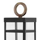 Hinkley Porter LED Outdoor Large Post Mount Lantern in Black Finish Alternative Image 1