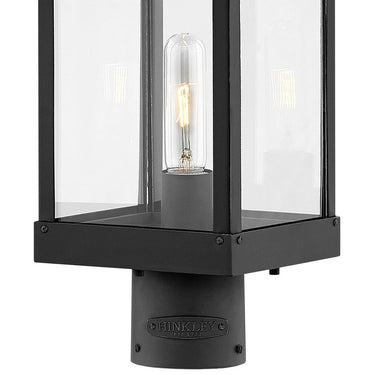 Hinkley Porter LED Outdoor Large Post Mount Lantern in Black Finish Alternative Image 2