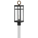 Hinkley Porter LED Outdoor Large Post Mount Lantern in Black Finish Alternative Image 3