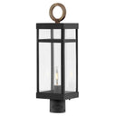 Hinkley Porter LED Outdoor Large Post Mount Lantern in Black Finish 