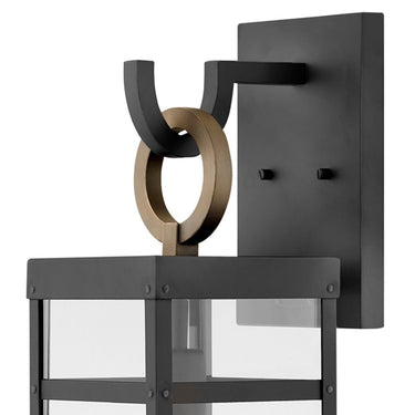 Hinkley Porter LED Outdoor Large Wall Mount Lantern - Alternative Image 2804BK-LL Alternative Image 1