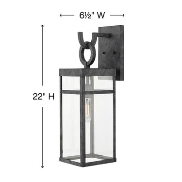 Hinkley Porter LED Outdoor Large Wall Mount Lantern - HL2804 Alternative Image 1