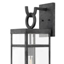 Hinkley Porter LED Outdoor Large Wall Mount Lantern in Aged Zinc Finish Alternative Image 2