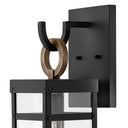 Hinkley Porter LED Outdoor Medium Wall Mount Lantern in Black Finish Alternative Image 1