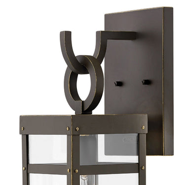 Hinkley Porter LED Outdoor Medium Wall Mount Lantern in Oil Rubbed Bronze Finish Alternative Image 2