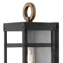 Hinkley Porter LED Outdoor Small Wall Mount Lantern in Black Finish Alternative Image 1