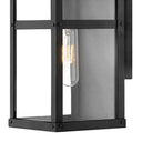 Hinkley Porter LED Outdoor Small Wall Mount Lantern in Black Finish Alternative Image 2