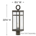 Hinkley Porter Outdoor Large Post Mount Lantern Alternative Image 5
