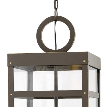 Hinkley Porter Outdoor Medium Single Tier LED Lantern in Oil Rubbed Bronze Finish Alternative Image 2