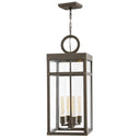 Hinkley Porter Outdoor Medium Single Tier LED Lantern in Oil Rubbed Bronze Finish 