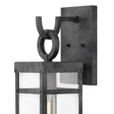 Hinkley Porter Outdoor Medium Wall Mount Lantern in Aged Zinc Finish Alternative Image 1