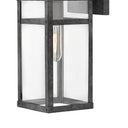 Hinkley Porter Outdoor Medium Wall Mount Lantern in Aged Zinc Finish Alternative Image 2